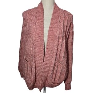 Madewell Oversized Open Cardigan Size XXS Pink